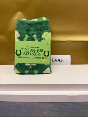 Bath and Body Works Horseshoe 4 Leaf Clover St Patrick’s Day Socks